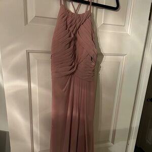 Azazie Floor Length Rose Dress